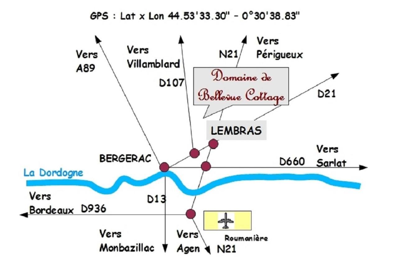 3 gites à la campagne - Bergerac à 5mn - Domaine de Bellevue Cottage Lembras Extérieur photo